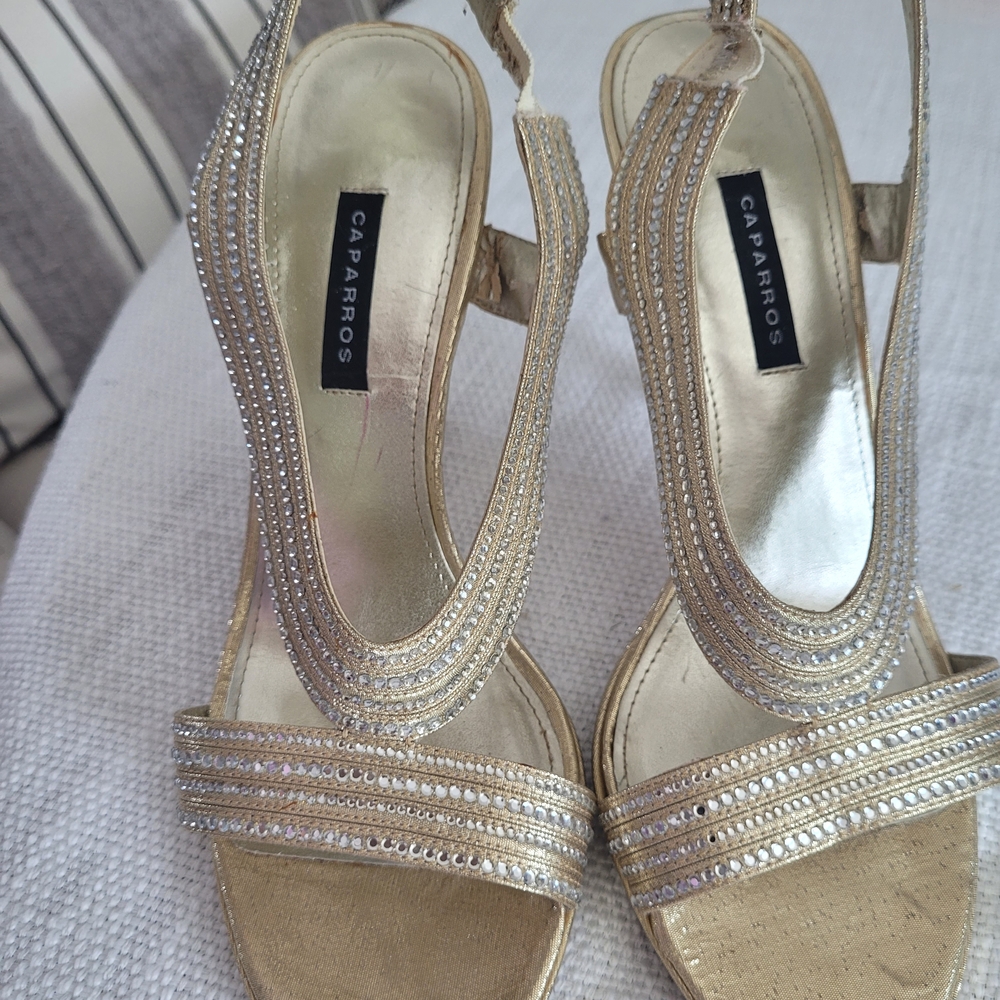 Caparros Gold Women's Sandals